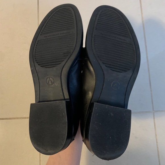 Genuine Leather Wishbone Loafers - Browns - Black - Picture 5 of 7